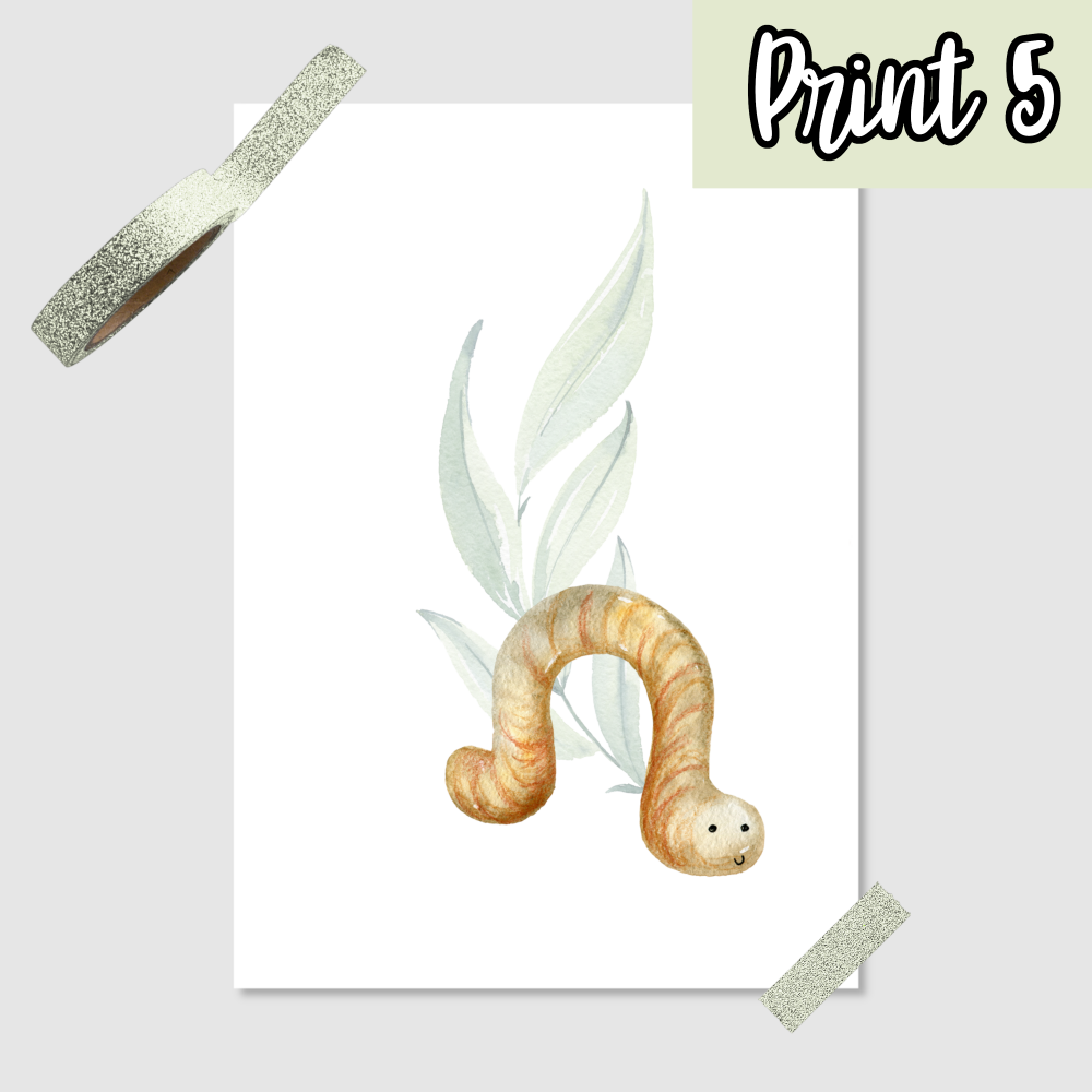 Baby Waldtiere Art Print - DIN A5, DIN A4